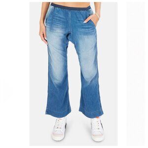 FREECITY Marce Sailor Blues Indigo Denim Pants Relaxed Wide Leg